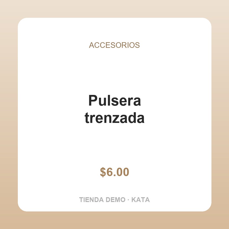 Pulsera trenzada