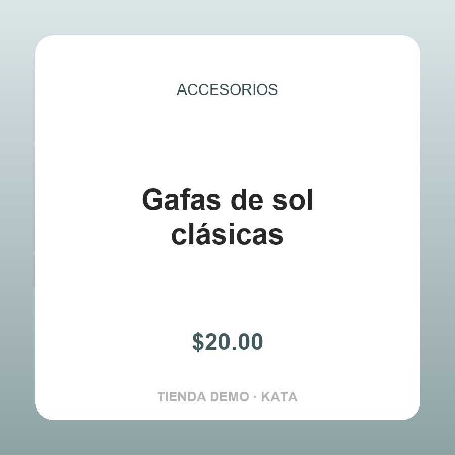 Gafas de sol clásicas