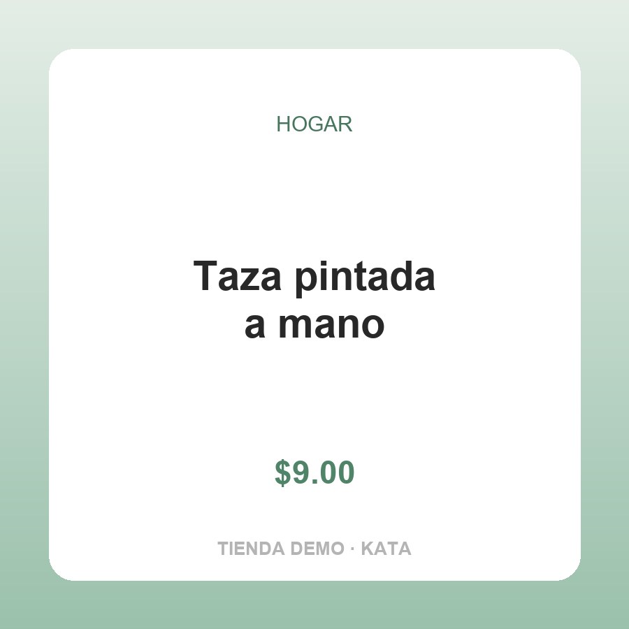Taza pintada a mano