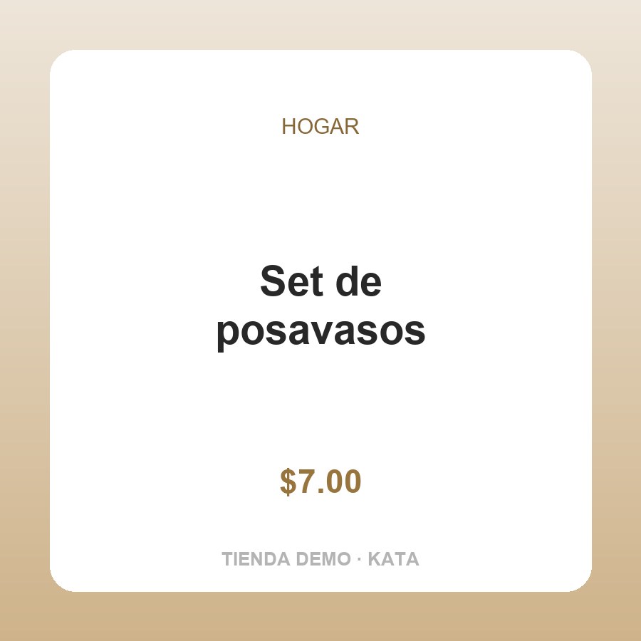 Set de posavasos